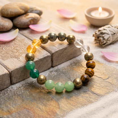 Dhanyog Multi-Stone Wealth & Healing Crystal Bracelet