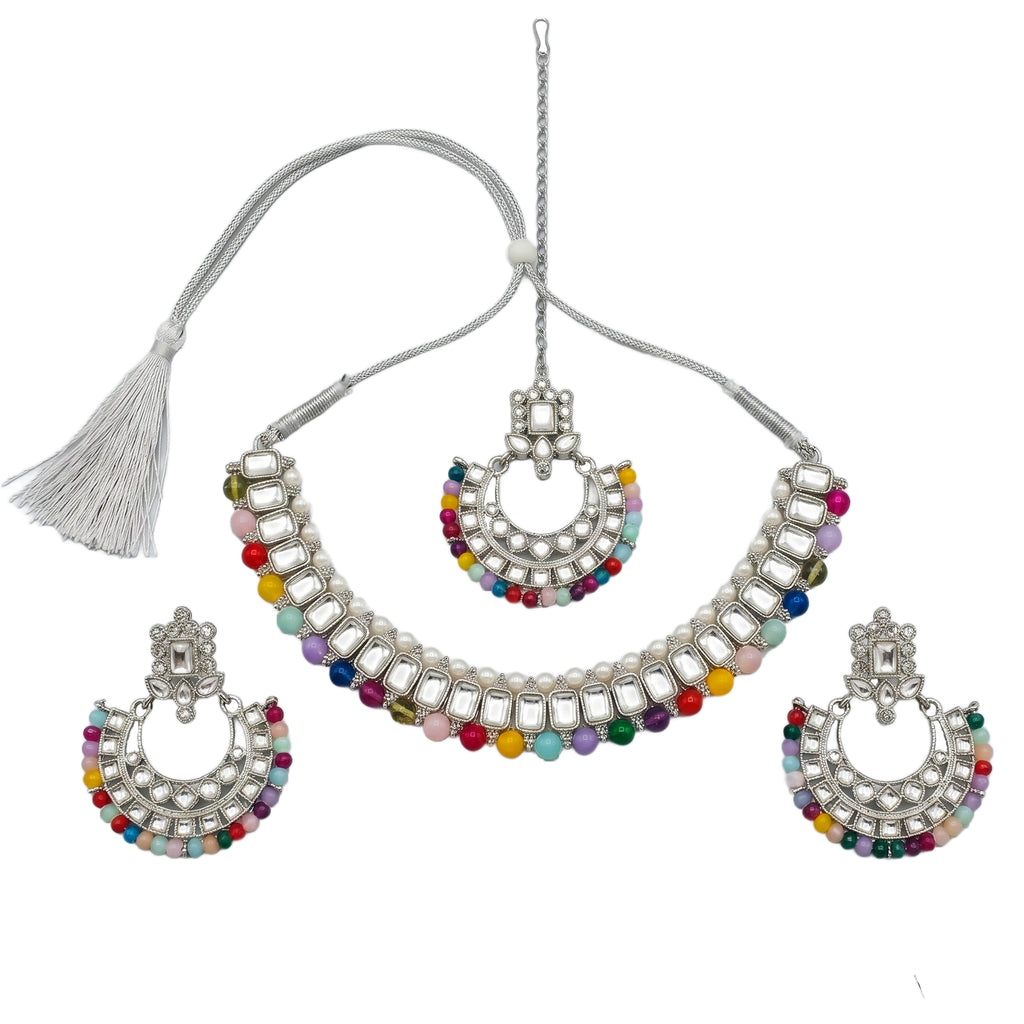 Multi Silver Jewellery Set
