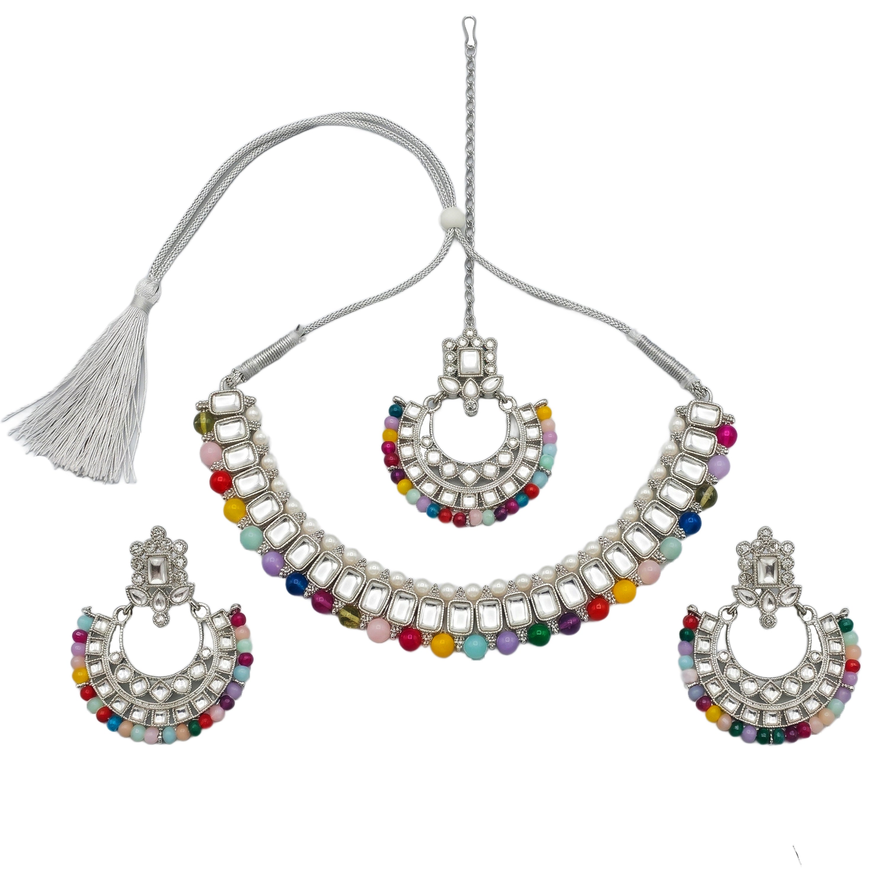 Multi Silver Jewellery Set