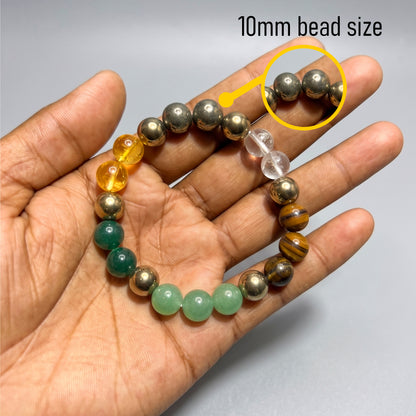 Dhanyog Multi-Stone Wealth & Healing Crystal Bracelet
