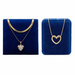 Anti-Tarnish Gold Necklace Combo | Layered Crystal Floral & Minimalist Heart Pendants (Set of 2)
