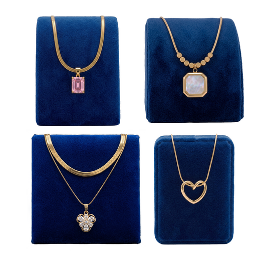 Anti-Tarnish Gold Necklace Combo Set of 4 | Fashion Jewellery